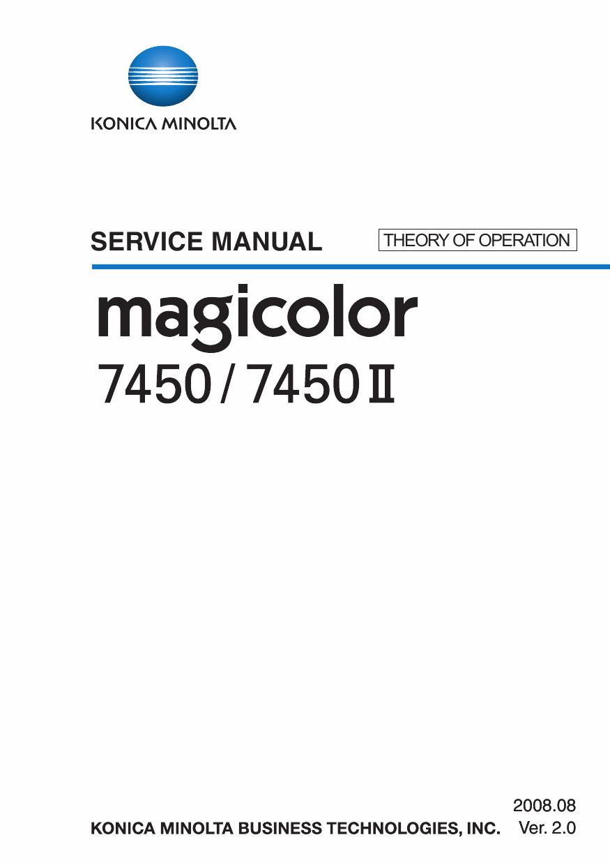 Konica-Minolta magicolor 7450 7450II THEORY-OPERATION Service Manual-1